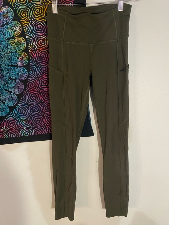 lululemon athletica Pants - Lululemon dark green leggings with pockets
